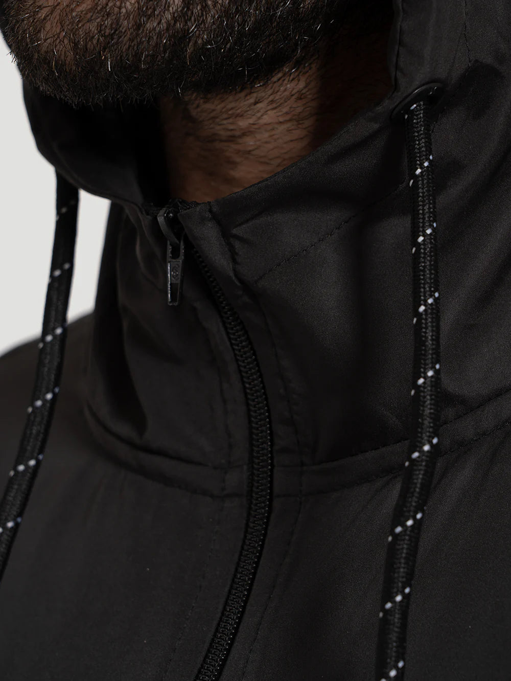 Jaqueta Windbreaker Hurley x Shibuya Signature Stripe Preto