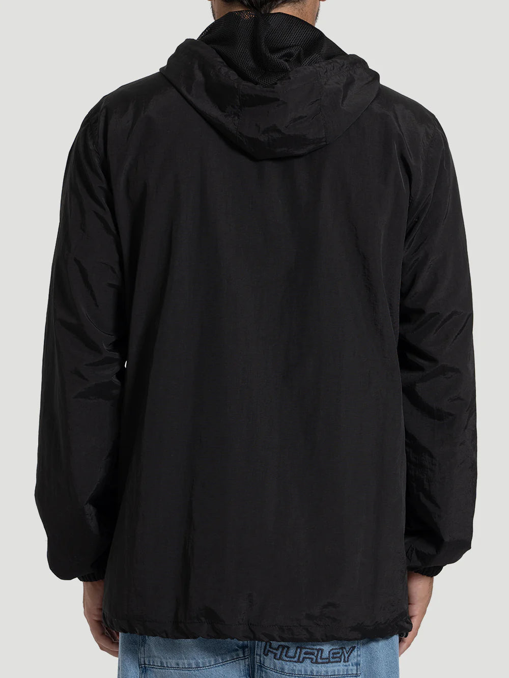 Jaqueta Windbreaker Anorak Hurley x Shibuya Signature Preta