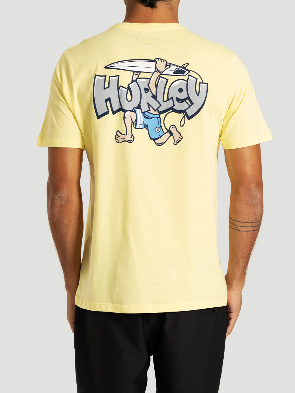 Camiseta Manga Curta Amarelo Hurley Crazy Boy