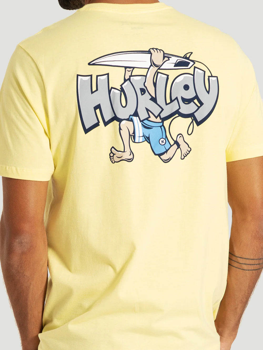 Camiseta Manga Curta Amarelo Hurley Crazy Boy