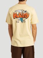 Camiseta Manga Curta Bege Hurley Crazy Boy