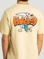 Camiseta Manga Curta Bege Hurley Crazy Boy