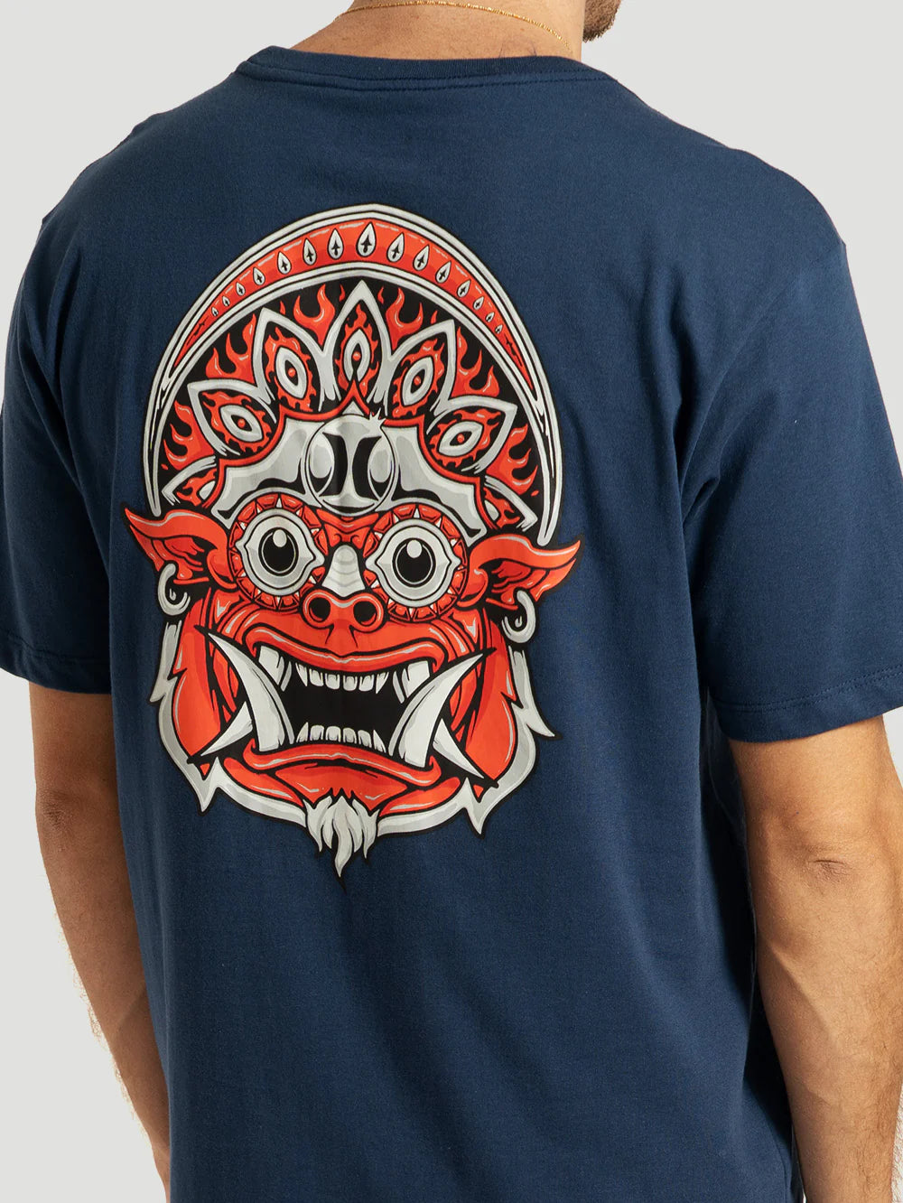 Camiseta Manga Curta Marinho Hurley Barong