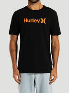 Camiseta Manga Curta Preta Hurley O&O Solid