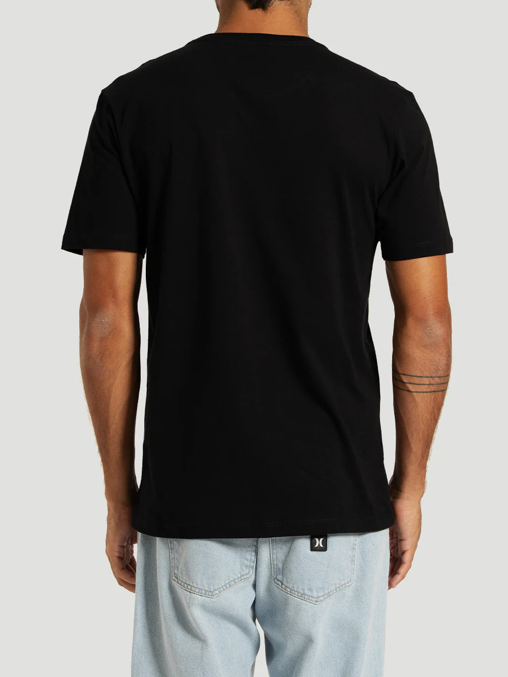 Camiseta Manga Curta Preta Hurley O&O Solid