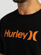 Camiseta Manga Curta Preta Hurley O&O Solid