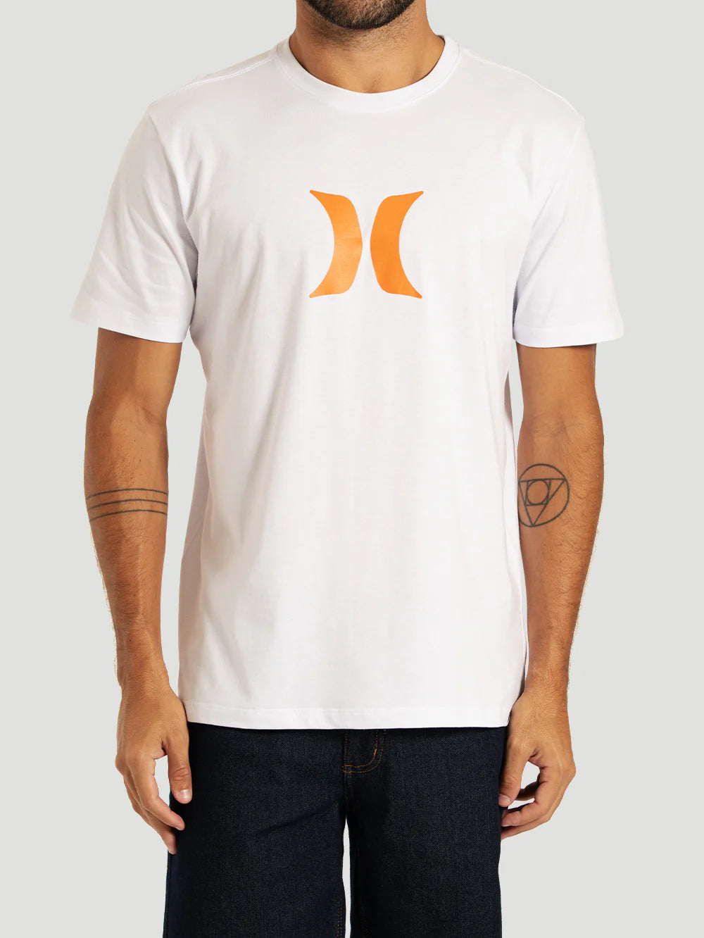 Camiseta Manga Curta Branca Hurley Icon