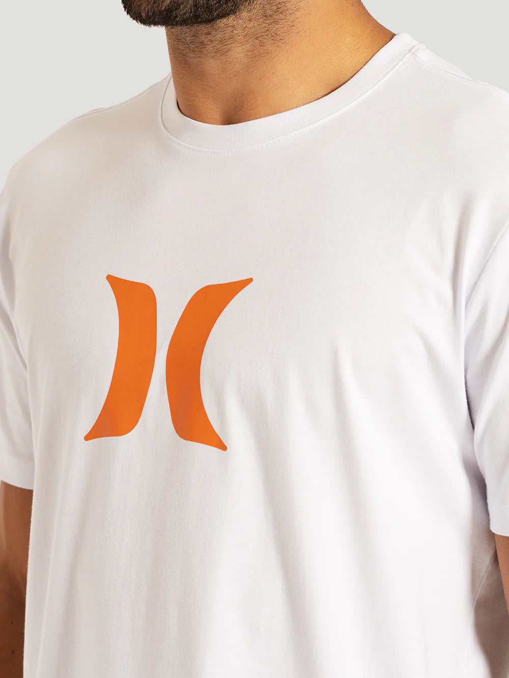 Camiseta Manga Curta Branca Hurley Icon
