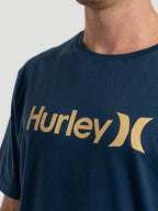 Camiseta Manga Curta Hurley O&O Solid Azul Marinho
