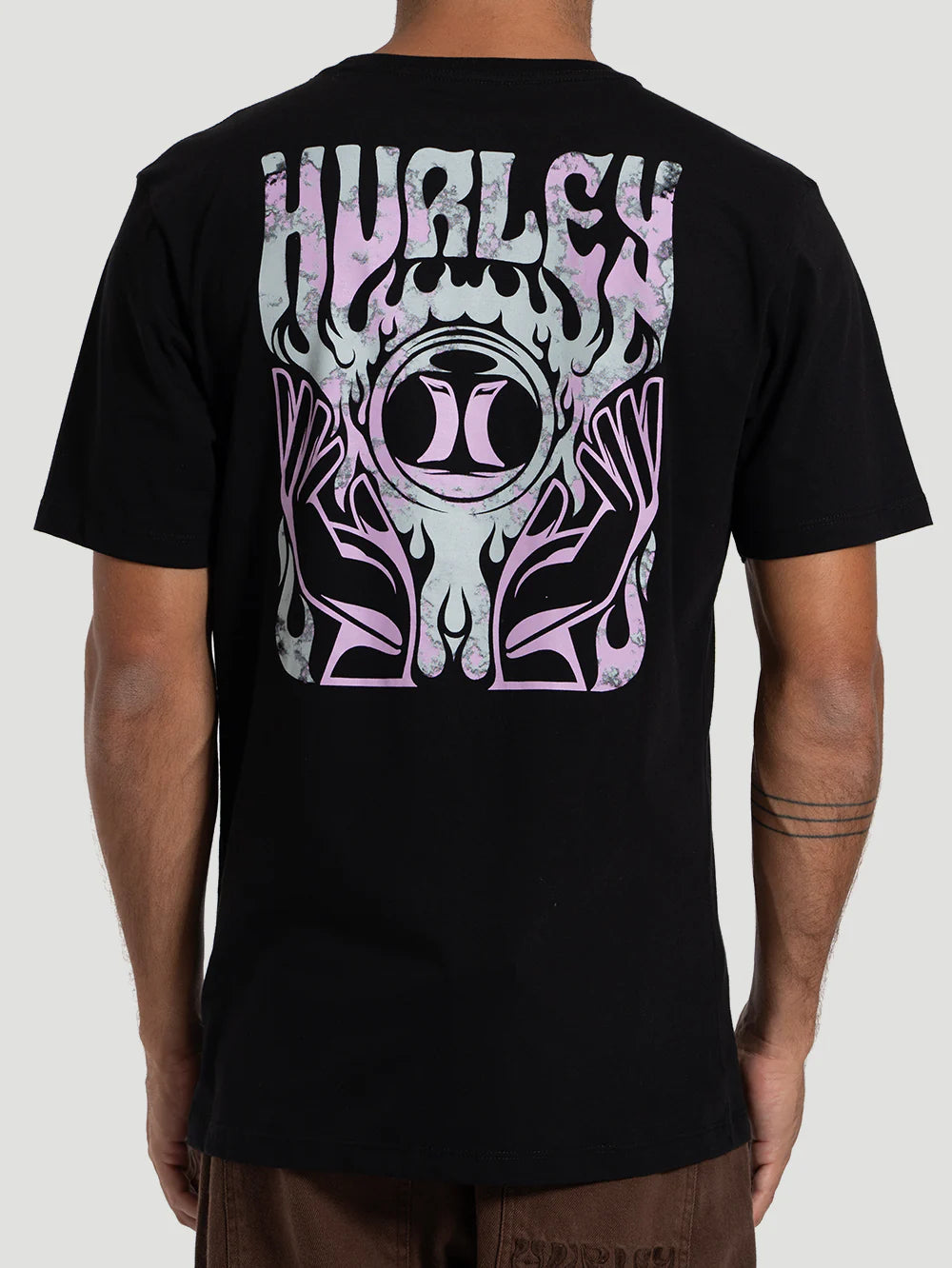 Camiseta Manga Curta Hurley Hands Preto