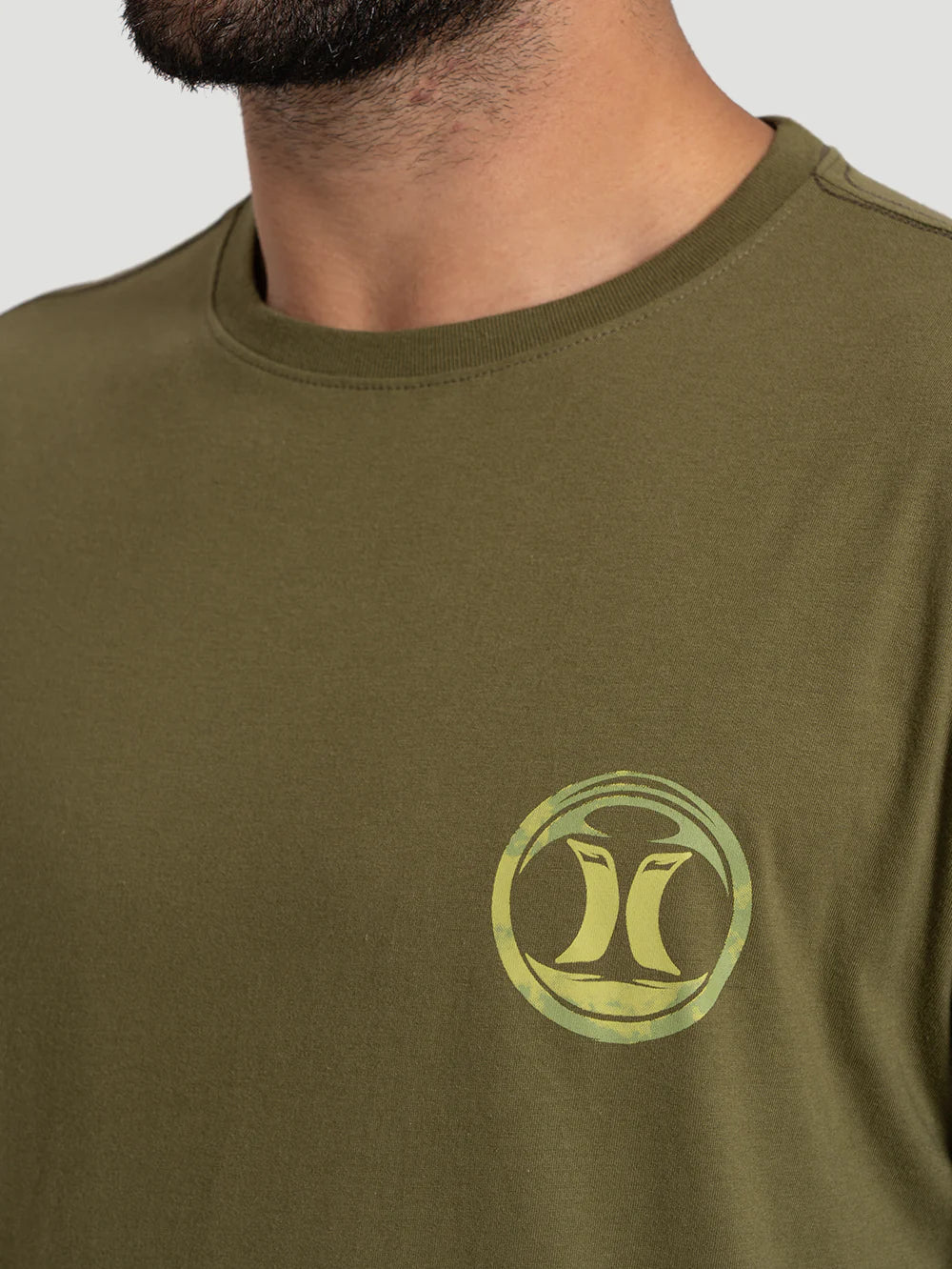 Camiseta Manga Curta Hurley Hands Militar