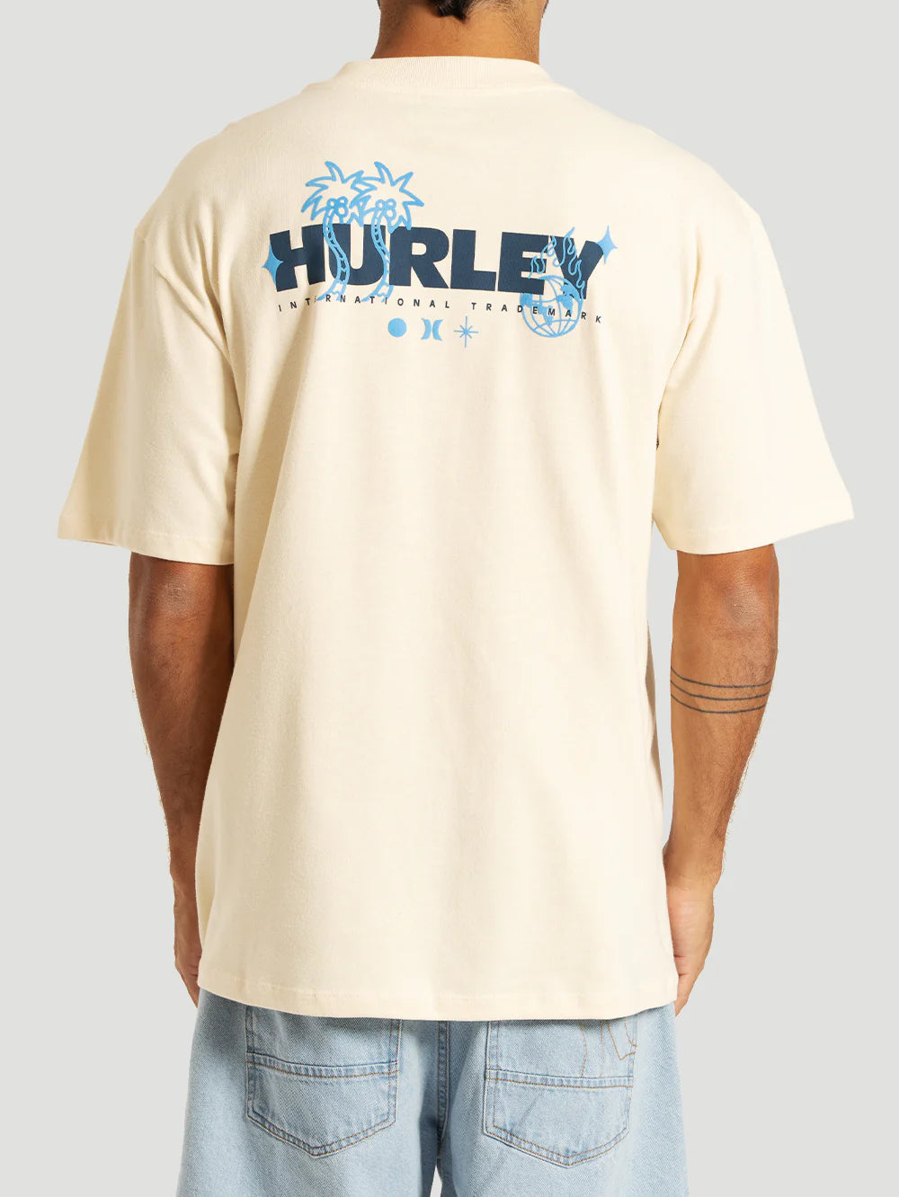 Camiseta Especial MaxFit Off White Hurley Letters