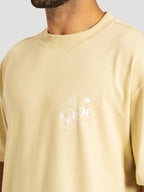 Camiseta Especial Bege Hurley Letters