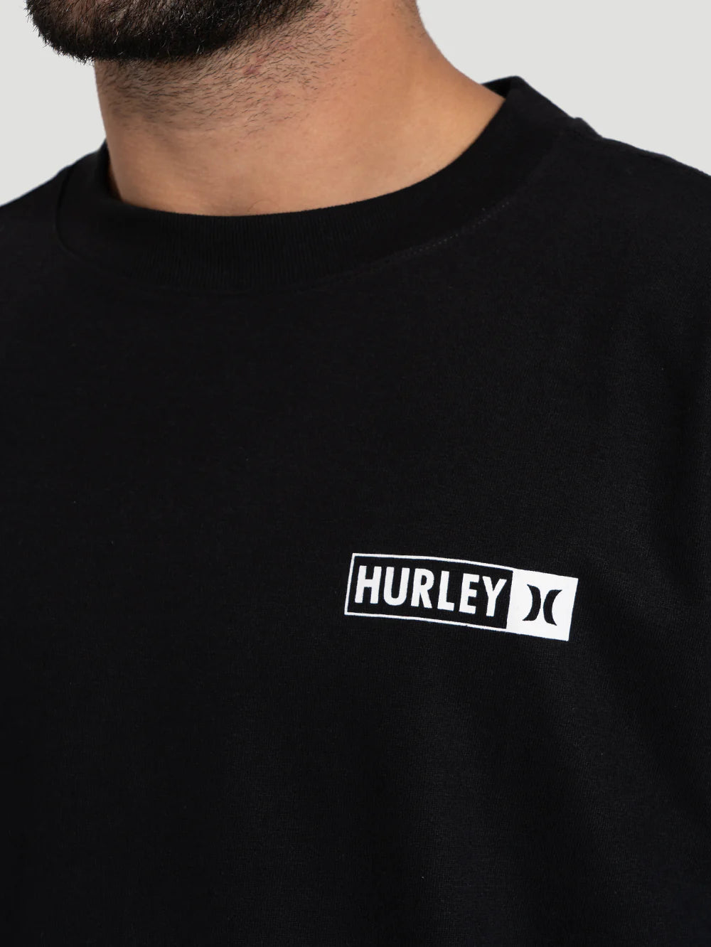 Camiseta Especial Hurley Block Party Max Fit Preta