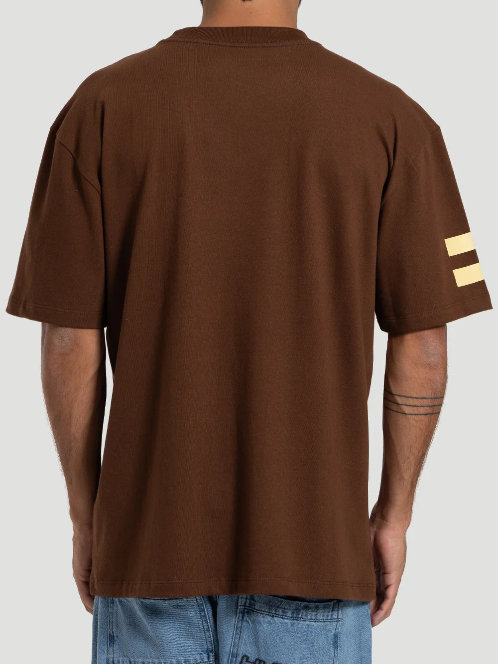 Camiseta Especial Hurley Block Party Max Fit Marron