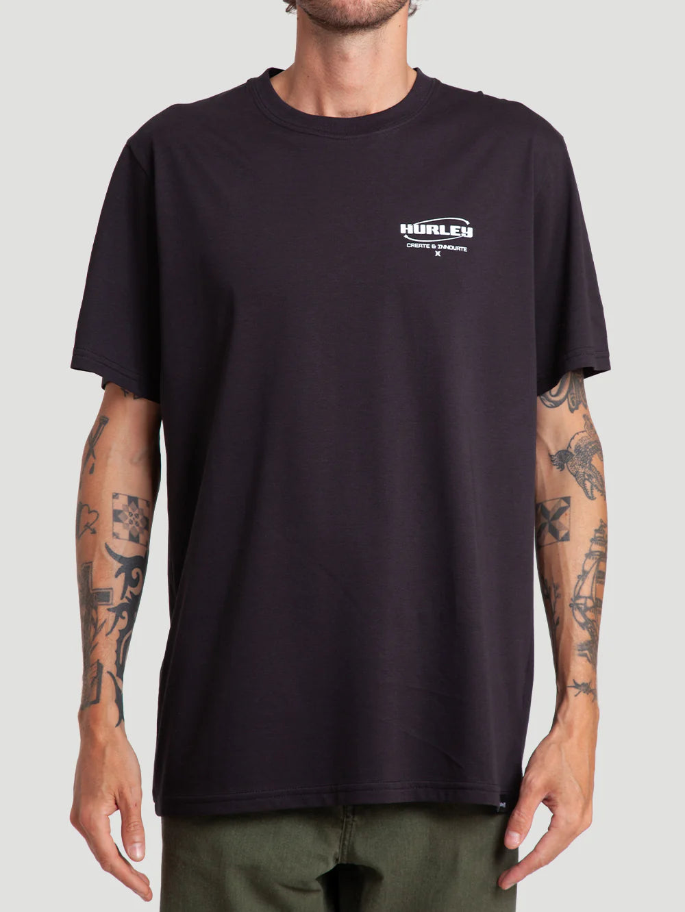 Camiseta Especial Hurley Innovate Algodão Peruano Preta