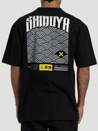 Camiseta Max Fit Hurley x Shibuya Escama Preta