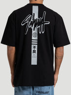 Camiseta Max Fit Hurley x Shibuya Signature Stripe Preta