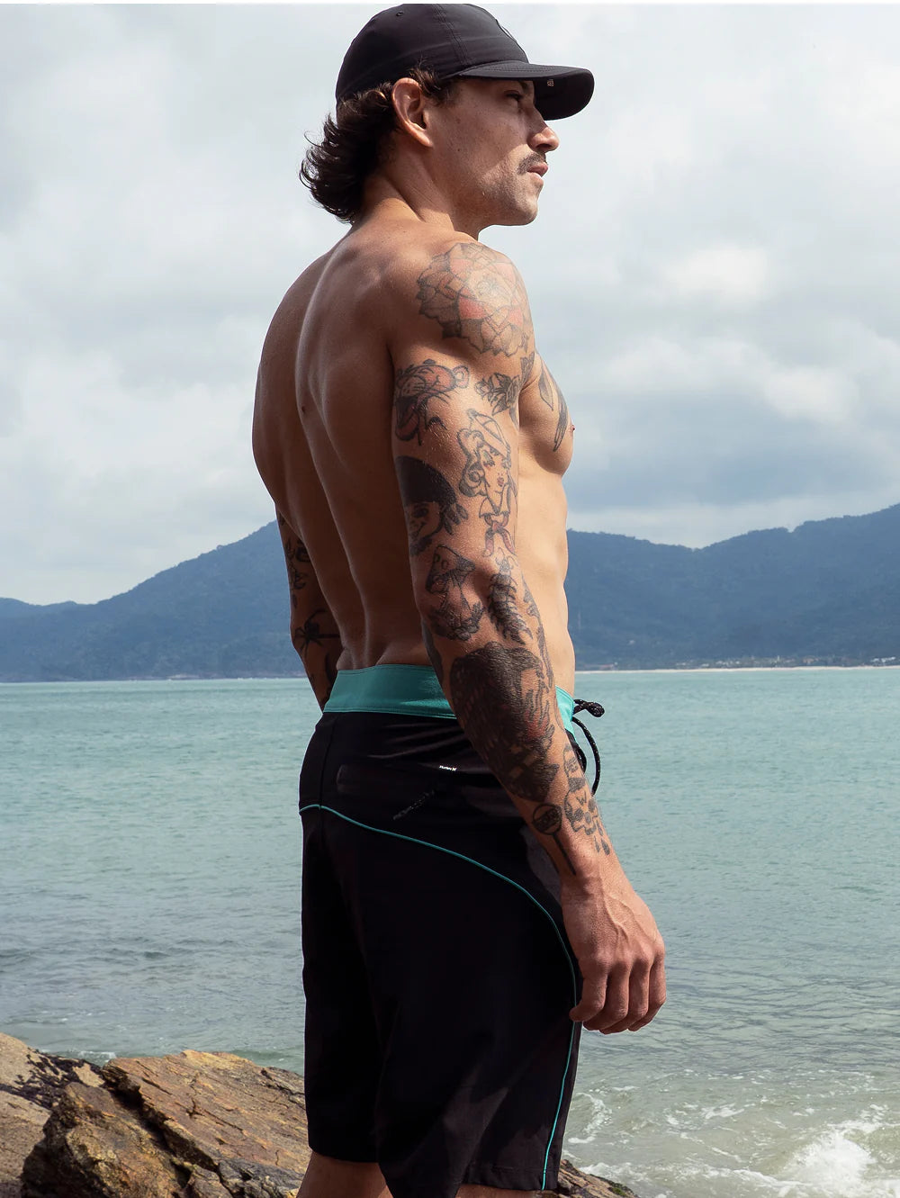 Boardshorts Preto Hurley Simple