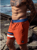 SHORT HURLEY PHANTOM VERMELHO 17 ECO BLOCK PARTY