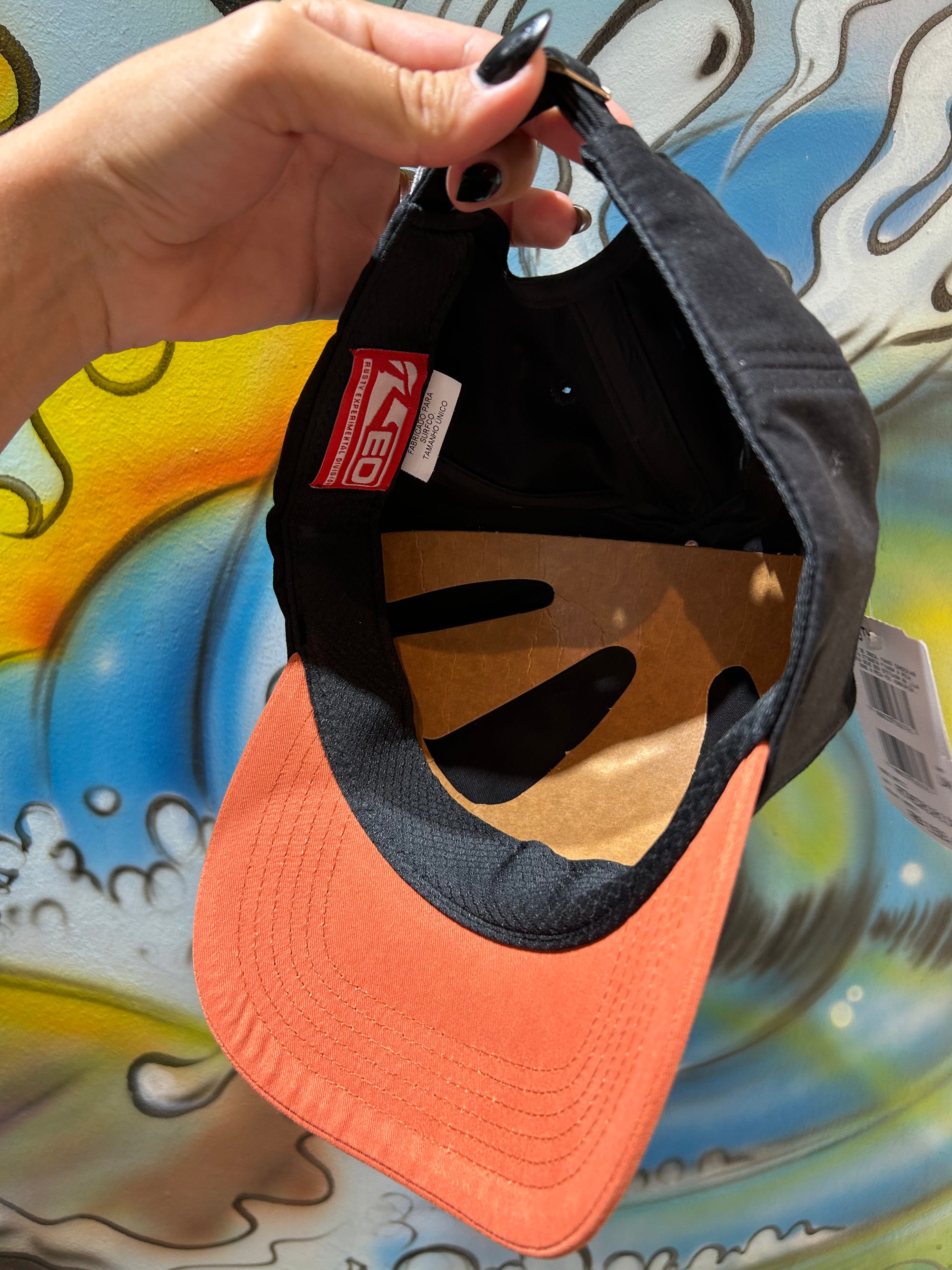 Boné Aba Curva Preto Rusty