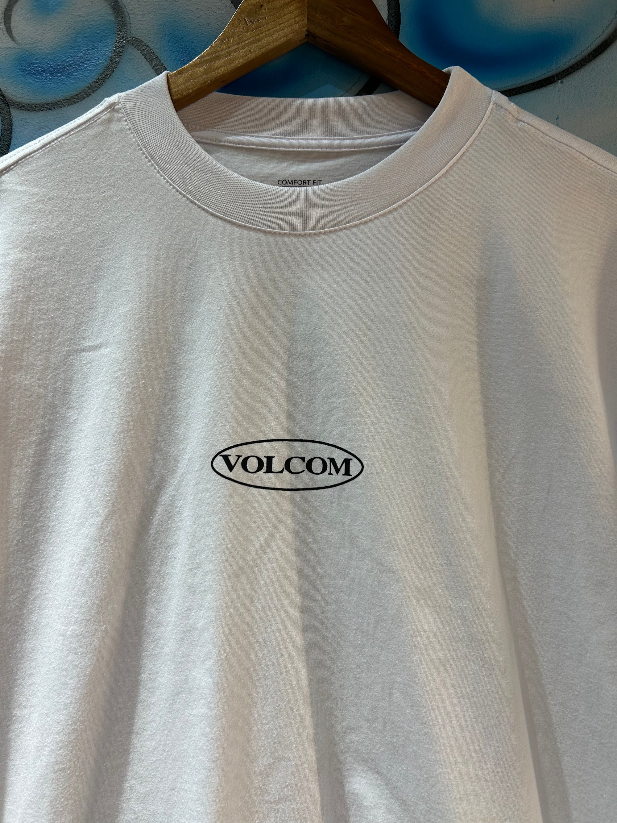 Camiseta Comfort Fit Volcom Heritage Branca