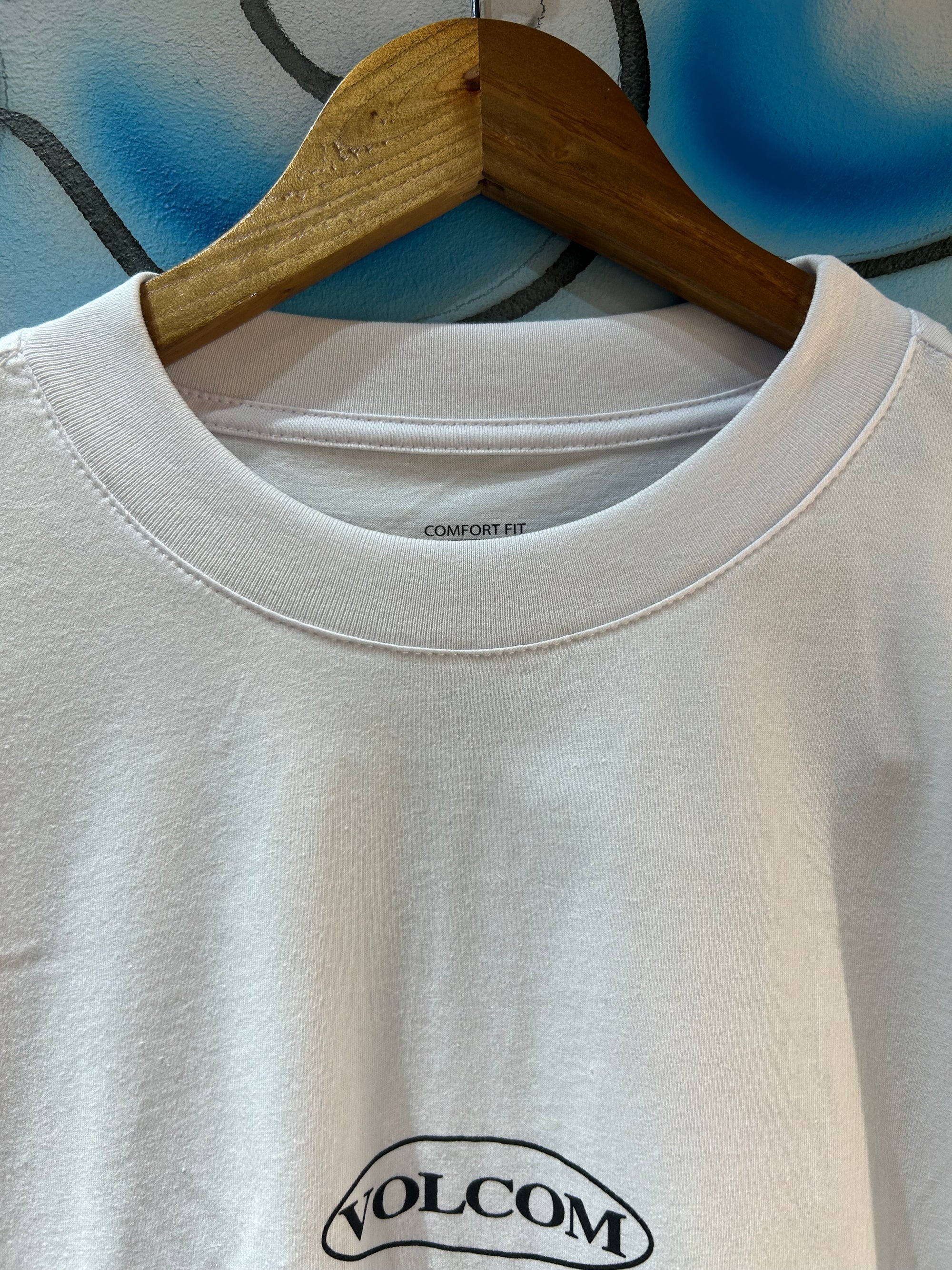Camiseta Comfort Fit Volcom Heritage Branca