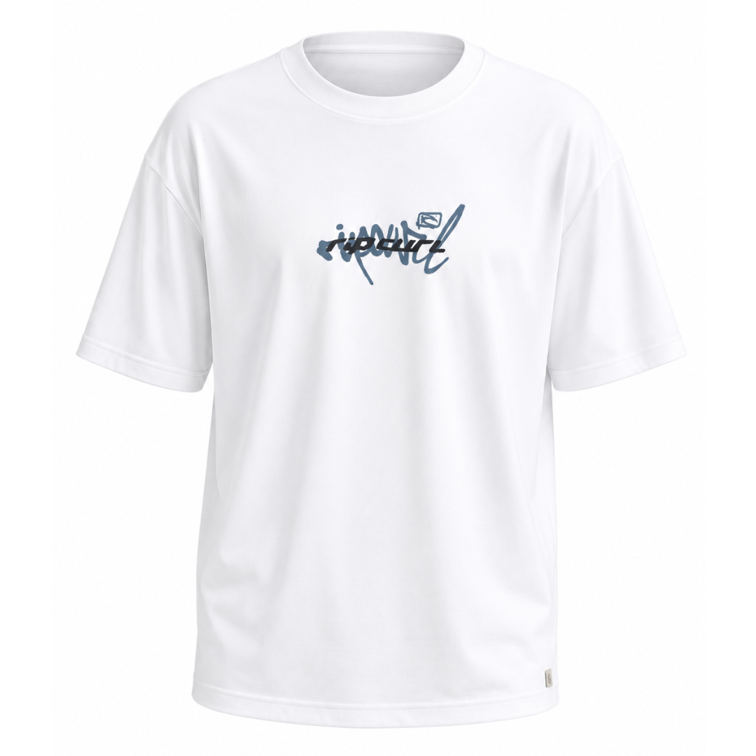 CAMISETA RIP CURL INNER VISIONS BLAST OVER WHITE