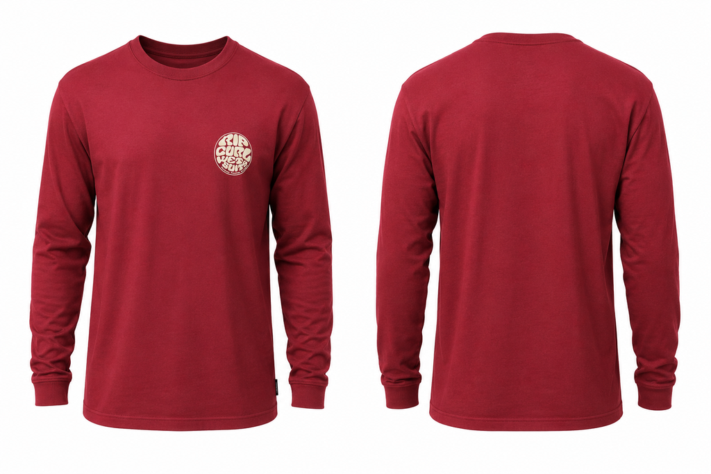 Camisa Rip Curl Manga Longa Wettie Vermelha