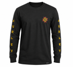 Camisa Hurley Manga Longa Dragon Preta
