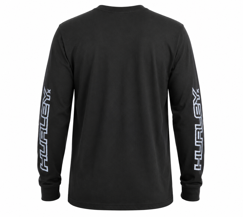 Camisa Hurley Manga Longa Nine Nine Maxfit Preta