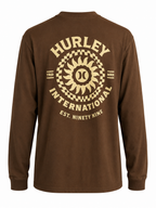 Camisa Hurley Manga Longa Maxfit Empire Marron