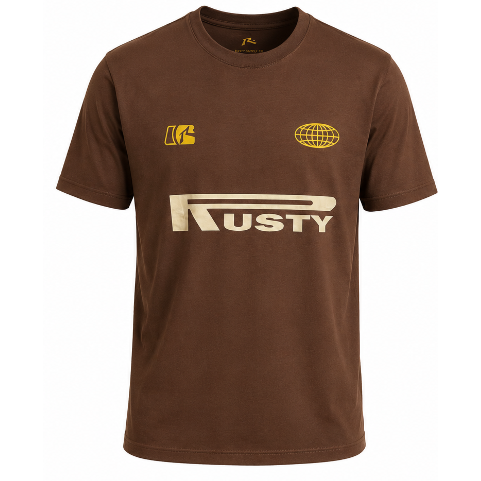 Camiseta Manga Curta Rusty Azzuro Marron