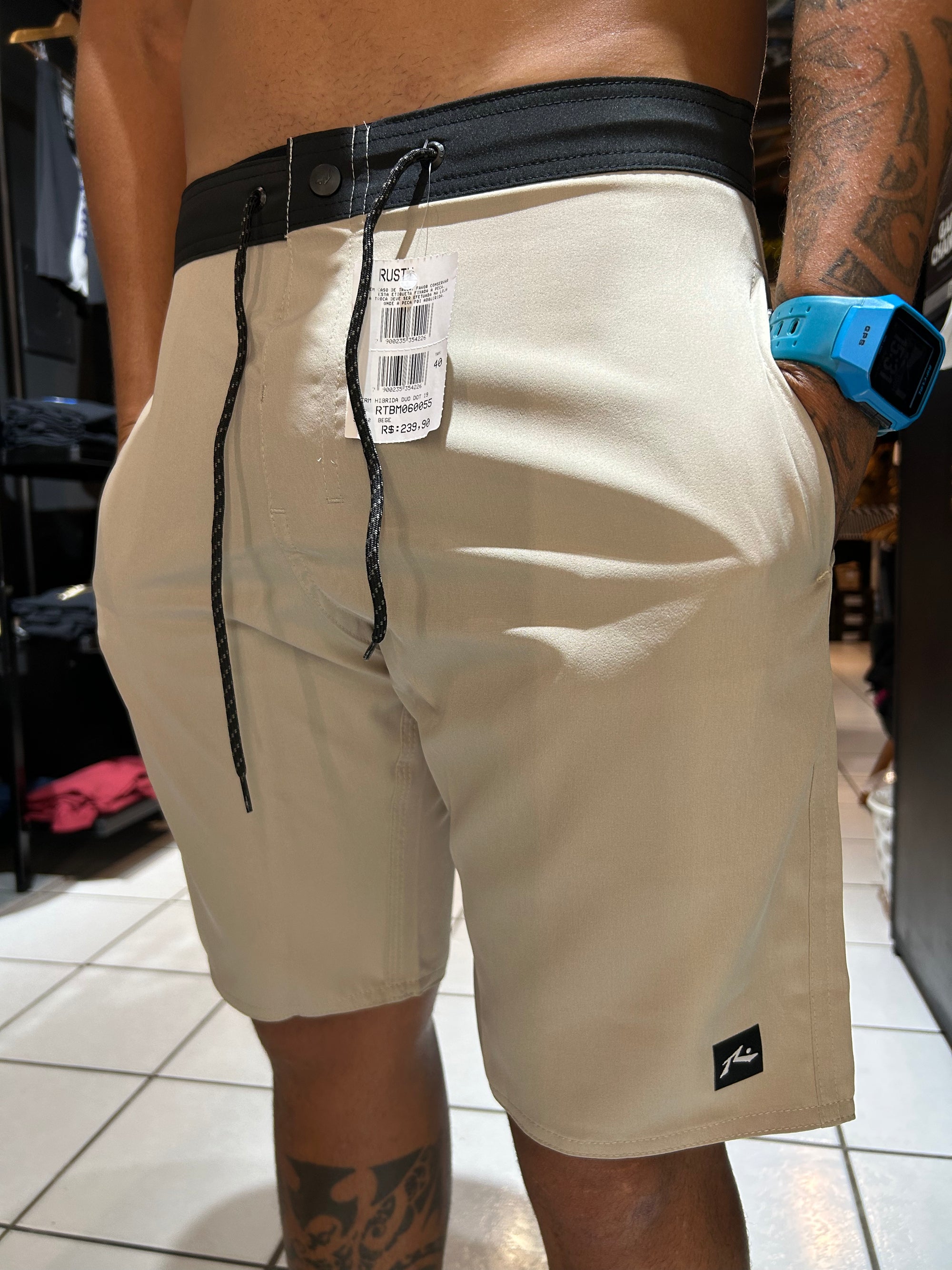 Boardshort Rusty Duo Dot Bege