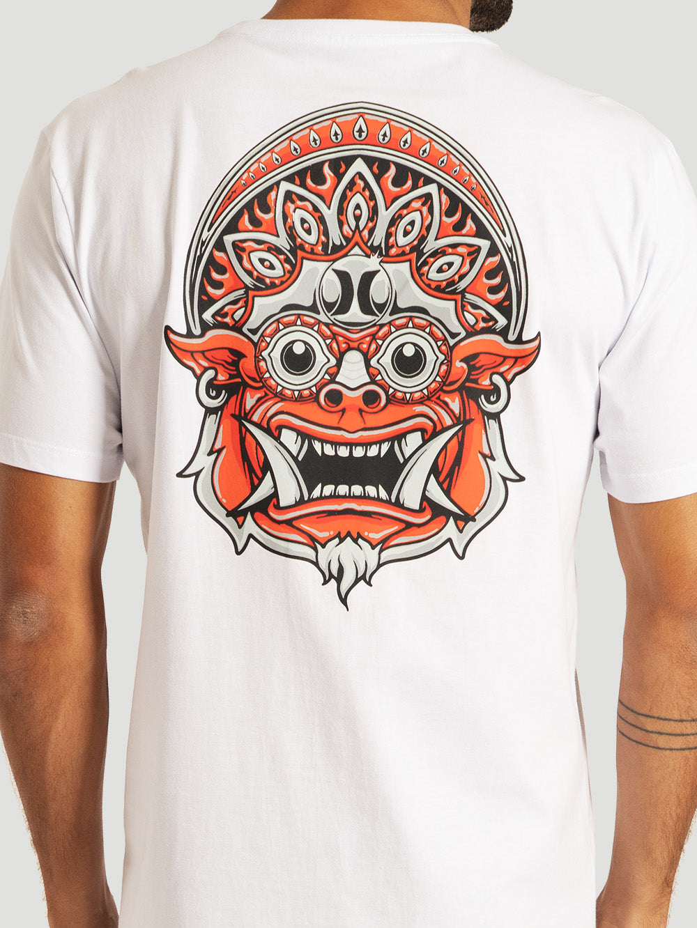 Camiseta Manga Curta Branca Hurley Barong