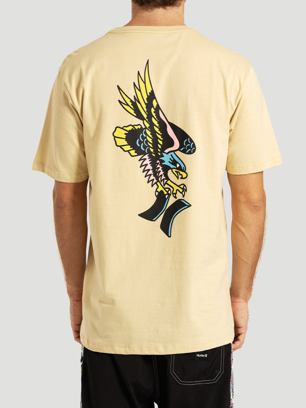Camiseta Hurley Etam Eagle Bege