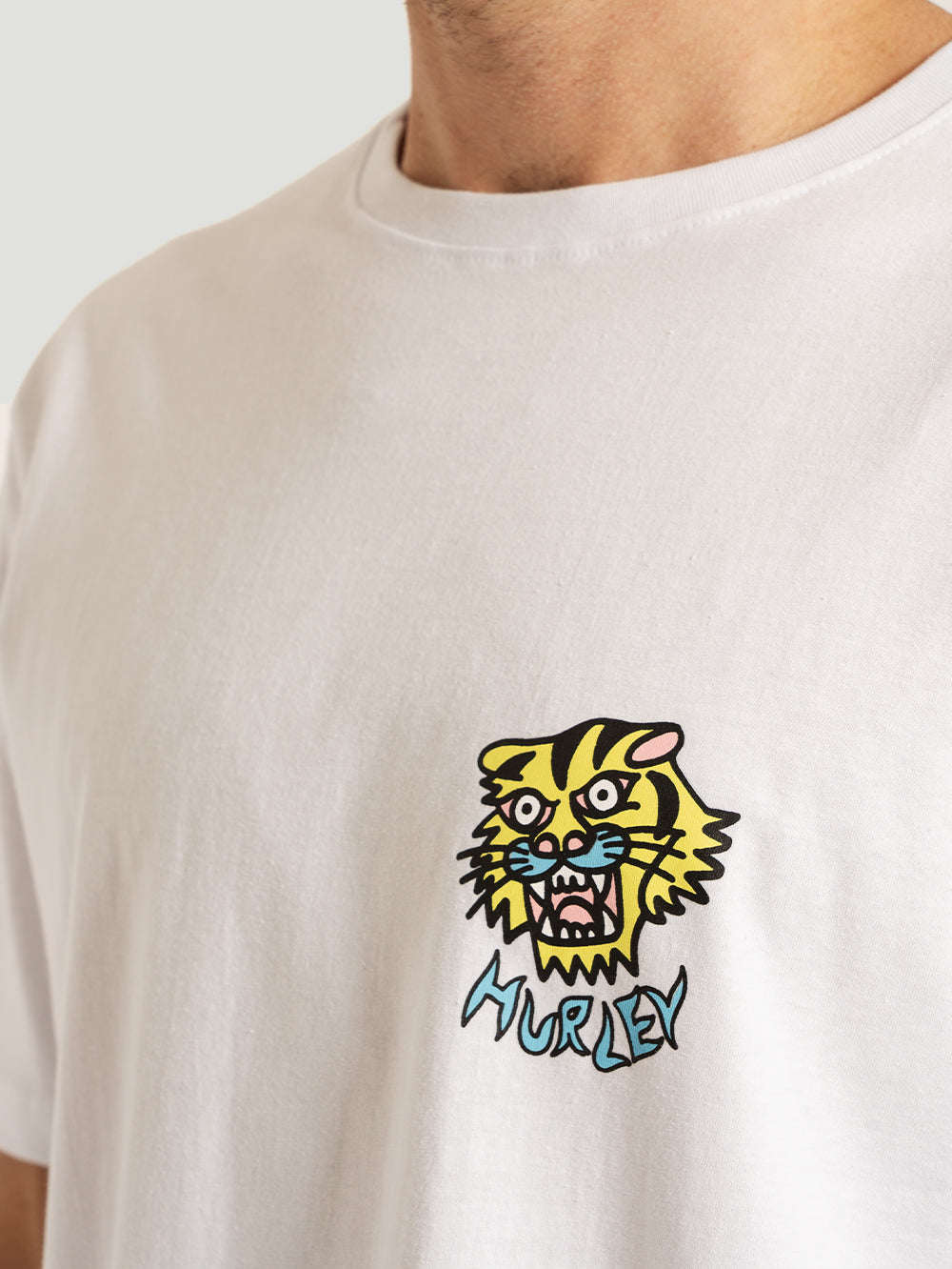 Camiseta Hurley Etam Tiger Branco