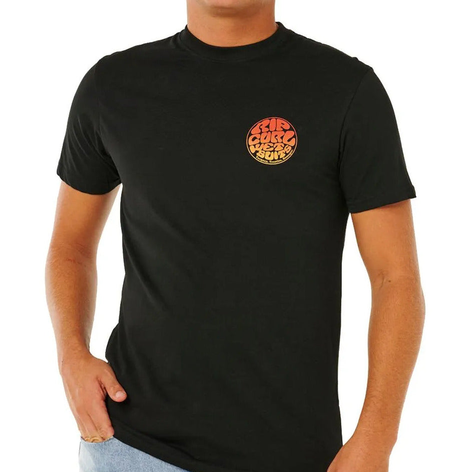 CAMISETA RIP CURL WETTIE GRADIENT BLACK