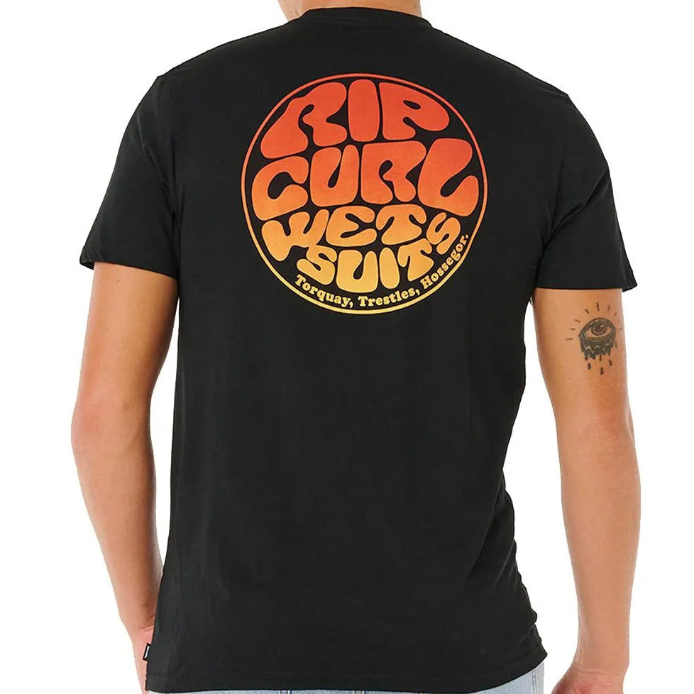 CAMISETA RIP CURL WETTIE GRADIENT BLACK