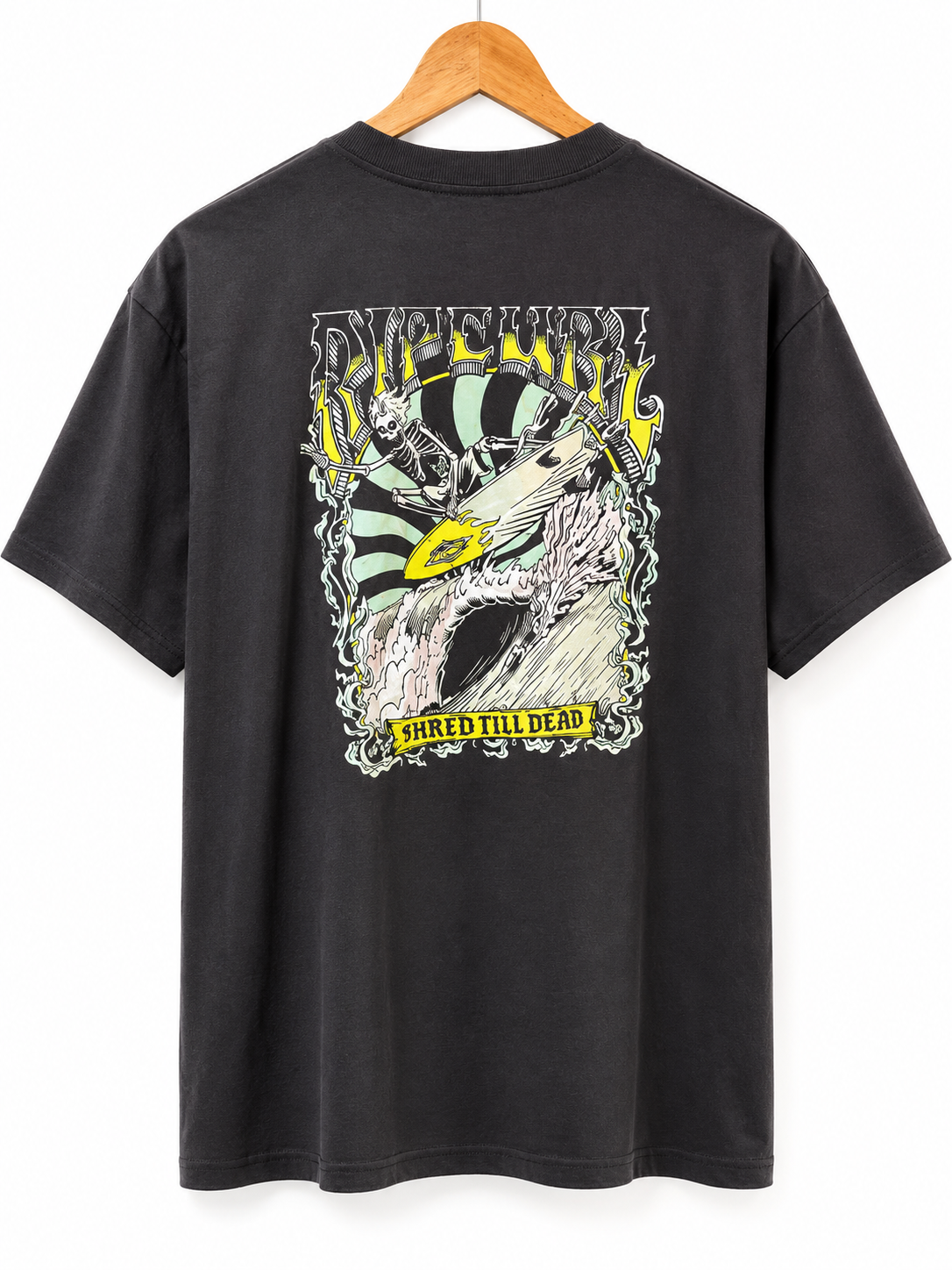 CAMISETA RIP CURL SHREDDING WASHED BLACK