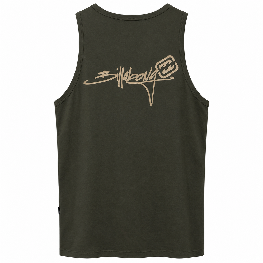 Regata Billabong Bracket Script Marrom escuro