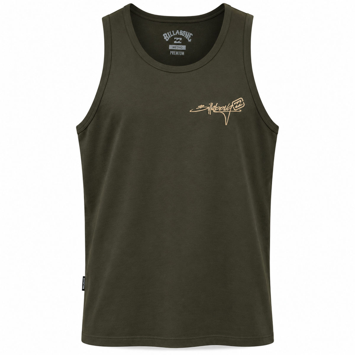 Regata Billabong Bracket Script Marrom escuro