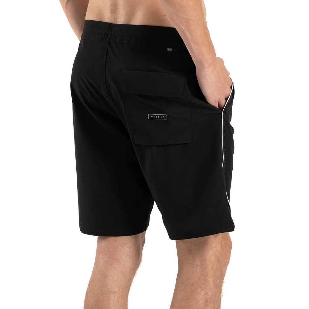 Boardshorts Vissla Solid Sets Preto 18,5"