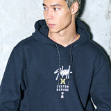 Moletom Canguru Hurley x Shibuya Signature Block Party Preto
