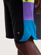 Boardshort Hang Loose Neon 18" Dark Grey