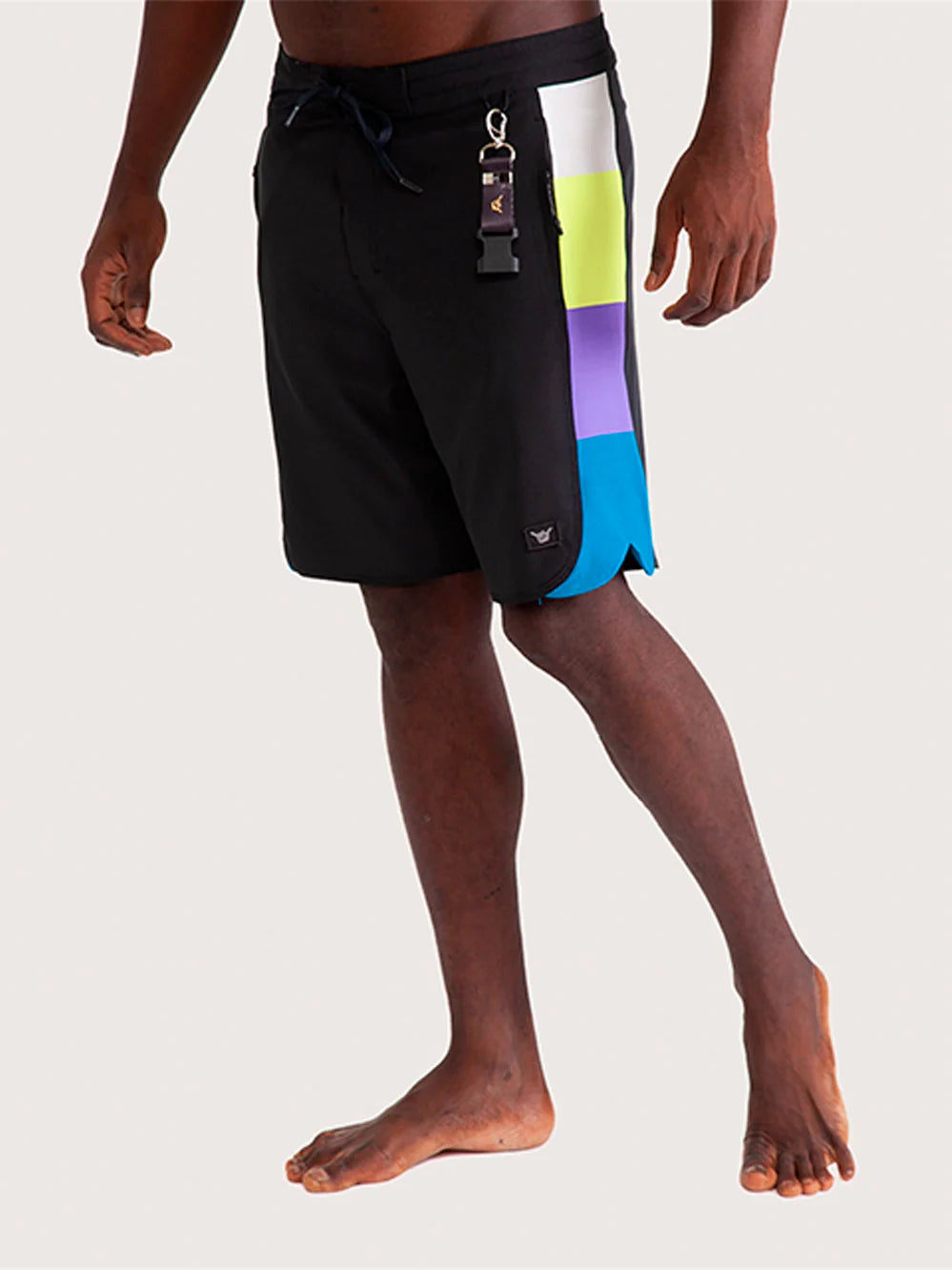 Boardshort Hang Loose Neon 18" Dark Grey