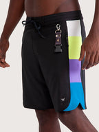 Boardshort Hang Loose Neon 18" Dark Grey