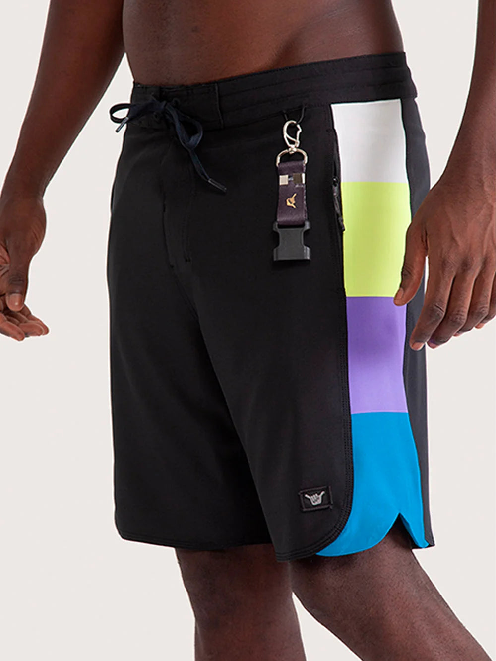 Boardshort Hang Loose Neon 18" Dark Grey