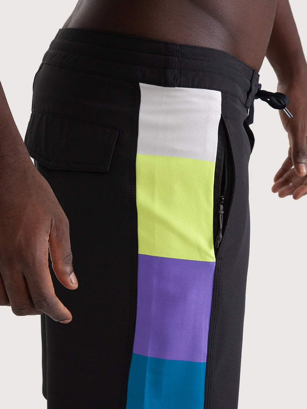 Boardshort Hang Loose Neon 18" Dark Grey
