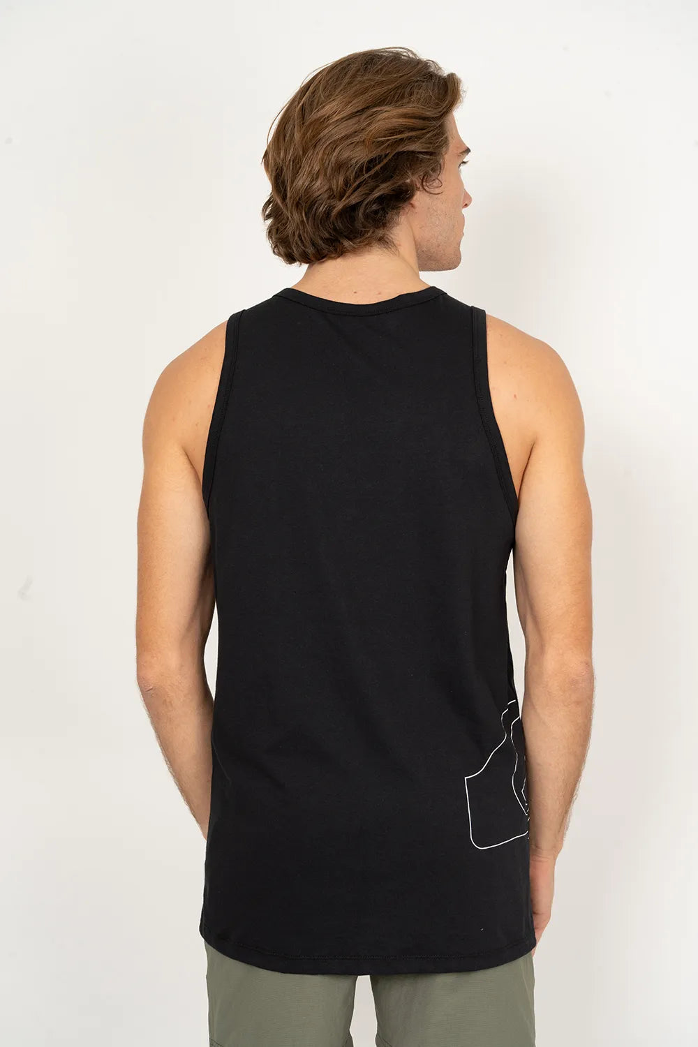 Regata Quiksilver Outline Side Logo Preto